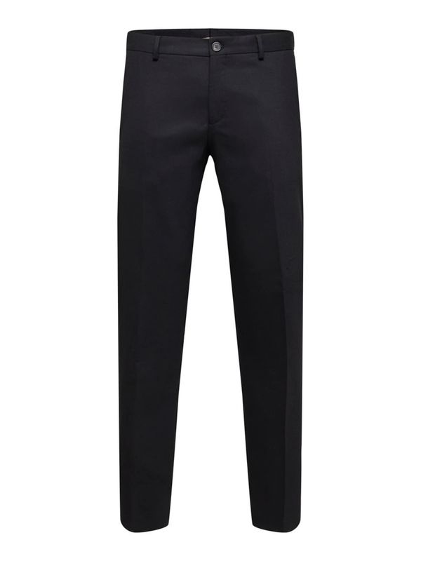 SELECTED HOMME SELECTED HOMME Hlače na crtu  crna