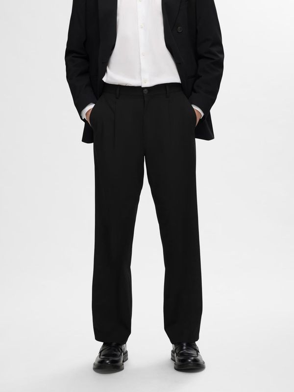 SELECTED HOMME SELECTED HOMME Hlače s naborima 'Liam 220'  crna