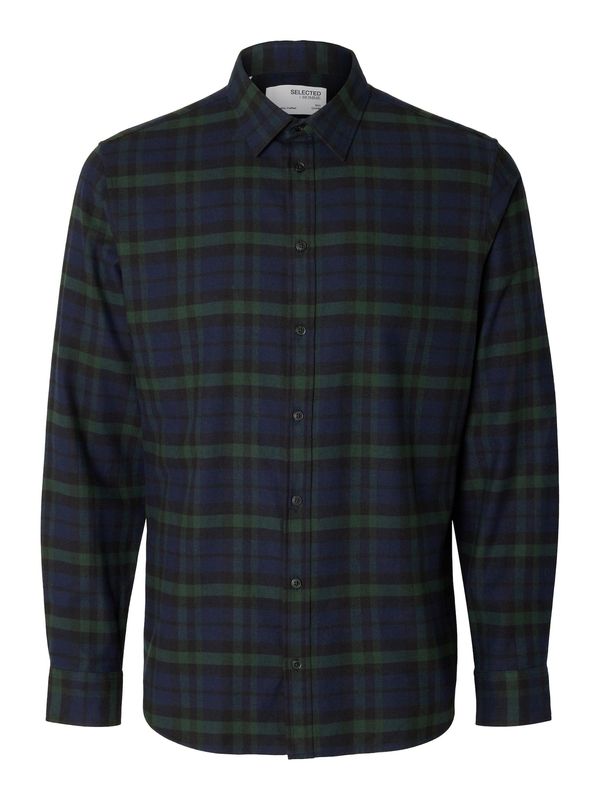 SELECTED HOMME SELECTED HOMME Košulja 'Owen'  mornarsko plava / zelena / crna