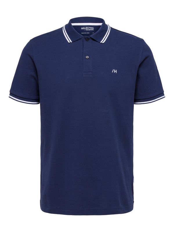 SELECTED HOMME SELECTED HOMME Majica 'Dante'  mornarsko plava / bijela