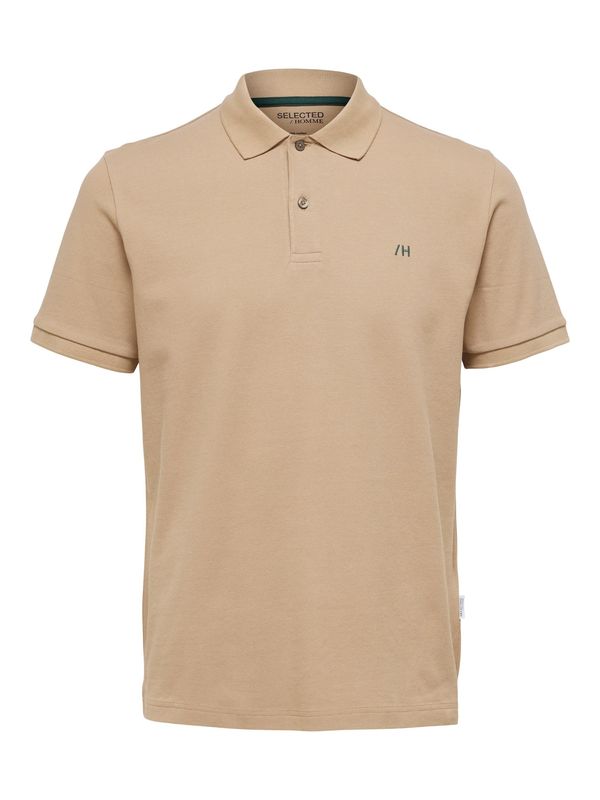 SELECTED HOMME SELECTED HOMME Majica 'DANTE'  svijetlosmeđa / crna