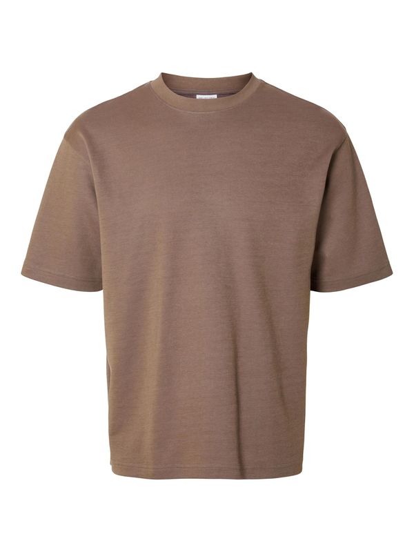 SELECTED HOMME SELECTED HOMME Majica 'OSCAR'  smeđa