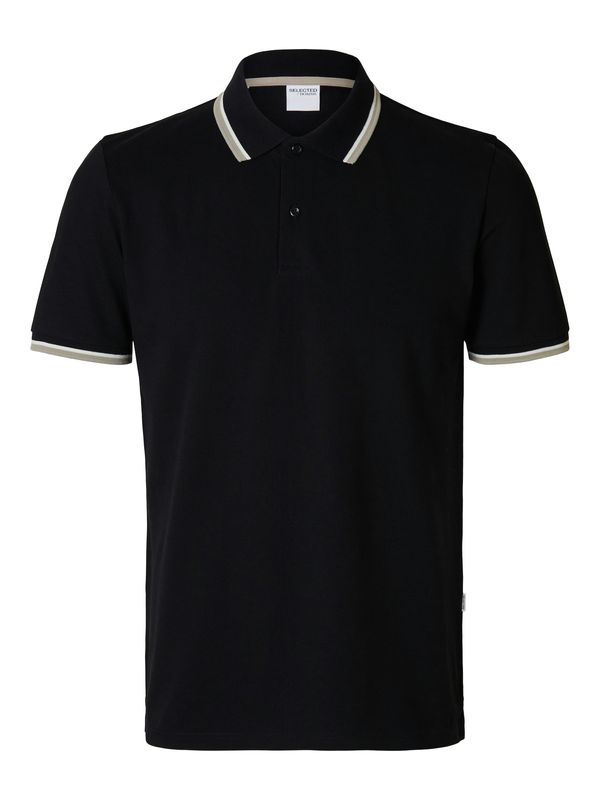 SELECTED HOMME SELECTED HOMME Majica 'SLHAtlas'  siva / crna / bijela