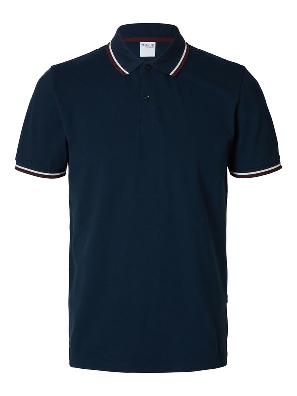 SELECTED HOMME SELECTED HOMME Majica 'SLHAtlas'  tamno plava / tamno crvena / bijela