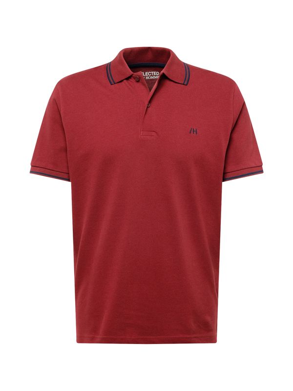 SELECTED HOMME SELECTED HOMME Majica 'SLHDANTE'  morsko plava / rubin crvena