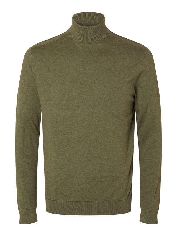 SELECTED HOMME SELECTED HOMME Pulover 'SLHBerg'  maslinasta