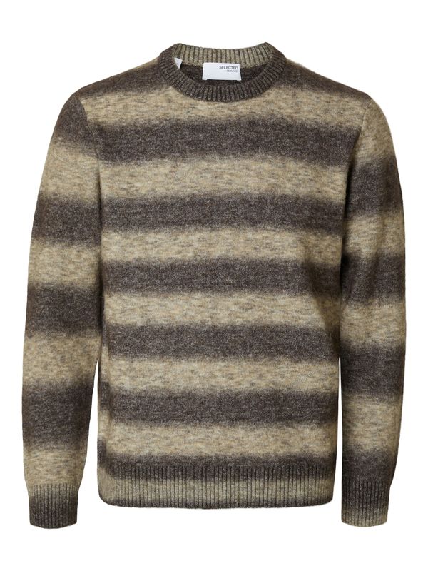 SELECTED HOMME SELECTED HOMME Pulover 'SLHRAI'  svijetlobež / tamno bež