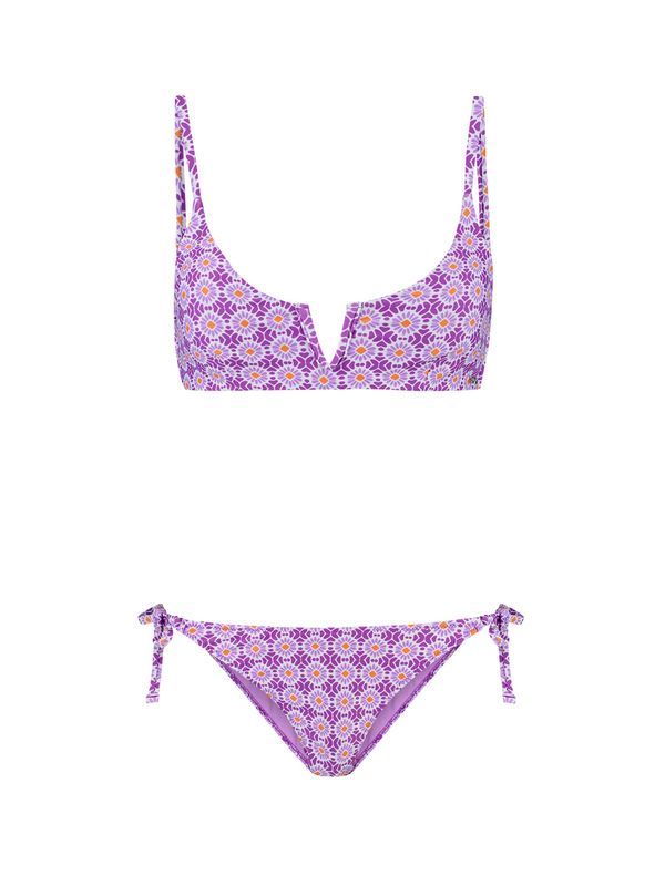 Shiwi Shiwi Bikini 'Leah Scoop'  ljubičasta / lila / narančasta / bijela