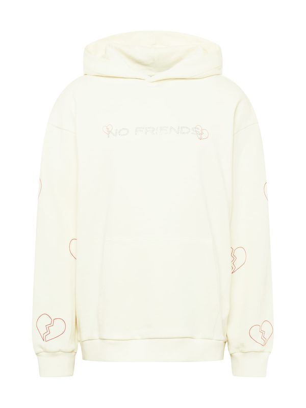 SHYX SHYX Sweater majica 'Biba'  šampanjac / crvena / srebro