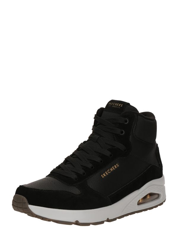 SKECHERS SKECHERS Čizme na vezanje 'UNO'  zlatna / crna