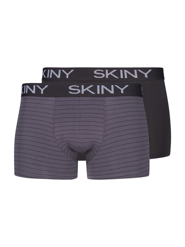 Skiny Skiny Bokserice  tamo siva / crna / bijela