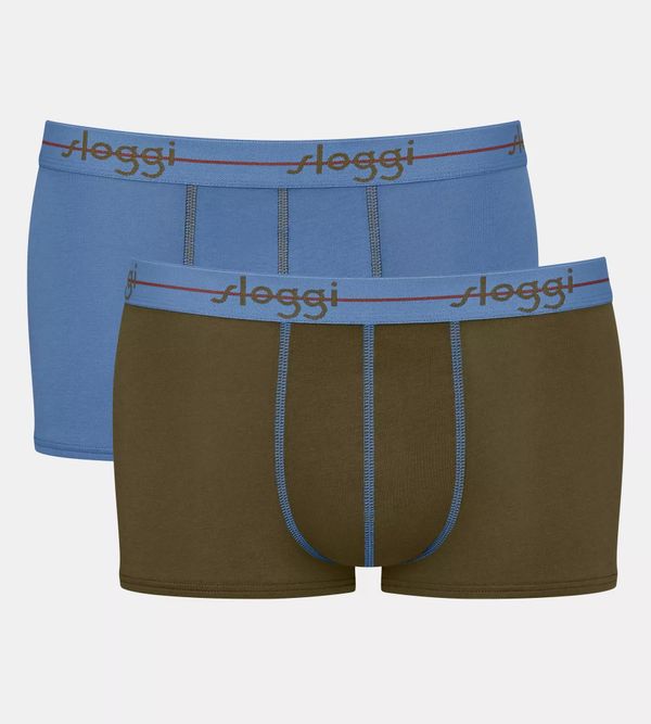 SLOGGI SLOGGI Bokserice 'Start'  plava / maslinasta / crvena