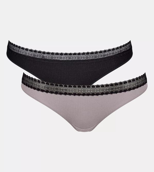 SLOGGI SLOGGI Slip 'GO'  taupe siva / crna