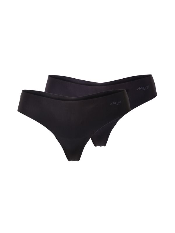 SLOGGI SLOGGI Tanga gaćice 'ZERO Microfibre 2.0 H'  siva / crna