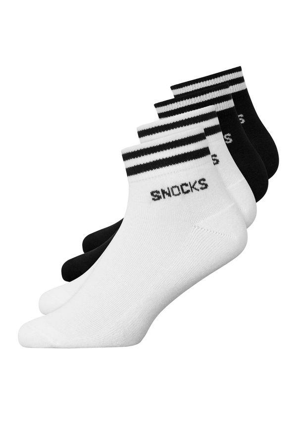 SNOCKS SNOCKS Čarape  crna / bijela