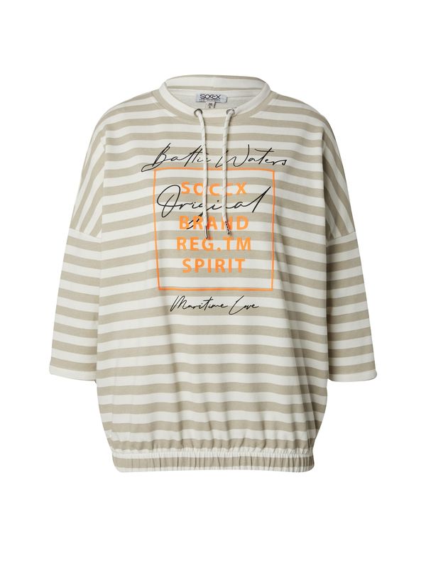 Soccx Soccx Sweater majica  boja slonovače / tamno bež / narančasta / crna