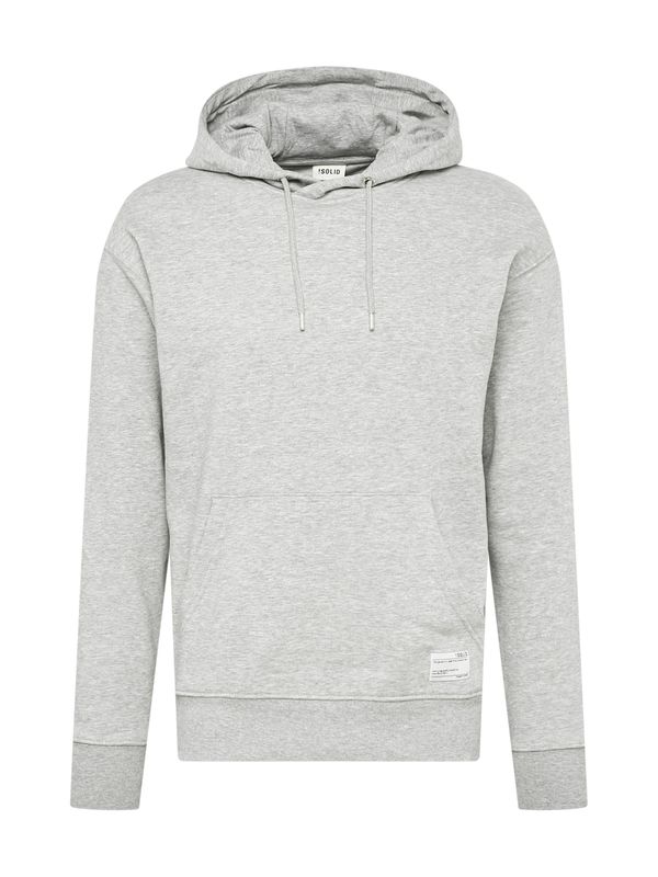 !Solid !Solid Sweater majica 'Lenz'  siva melange / crna / bijela