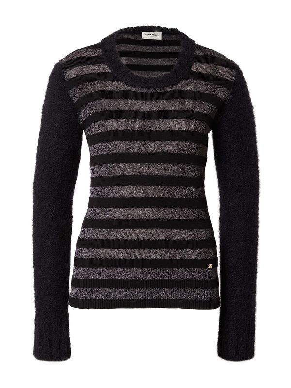 Sonia Rykiel Sonia Rykiel Pulover 'JANE'  crna / srebro