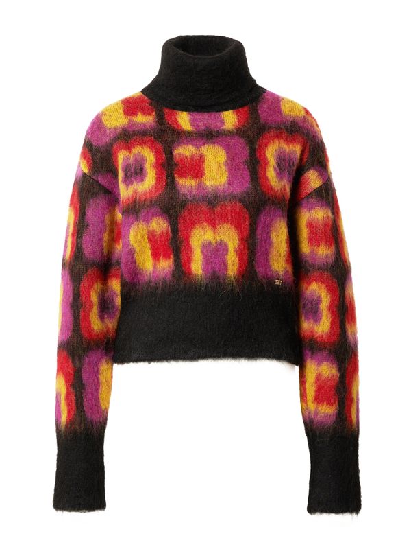 Sonia Rykiel Sonia Rykiel Pulover  žuta / ljubičasto crvena / crvena / crna