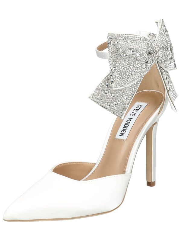 STEVE MADDEN STEVE MADDEN Cipele s potpeticom 'Deville'  srebro / bijela