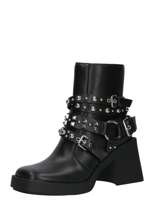 STEVE MADDEN STEVE MADDEN Ležerne čizme 'Kolton'  crna / srebro