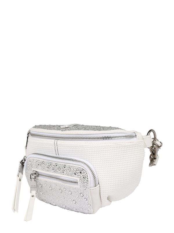 STEVE MADDEN STEVE MADDEN Pojasna torbica 'Maxima'  srebro / bijela