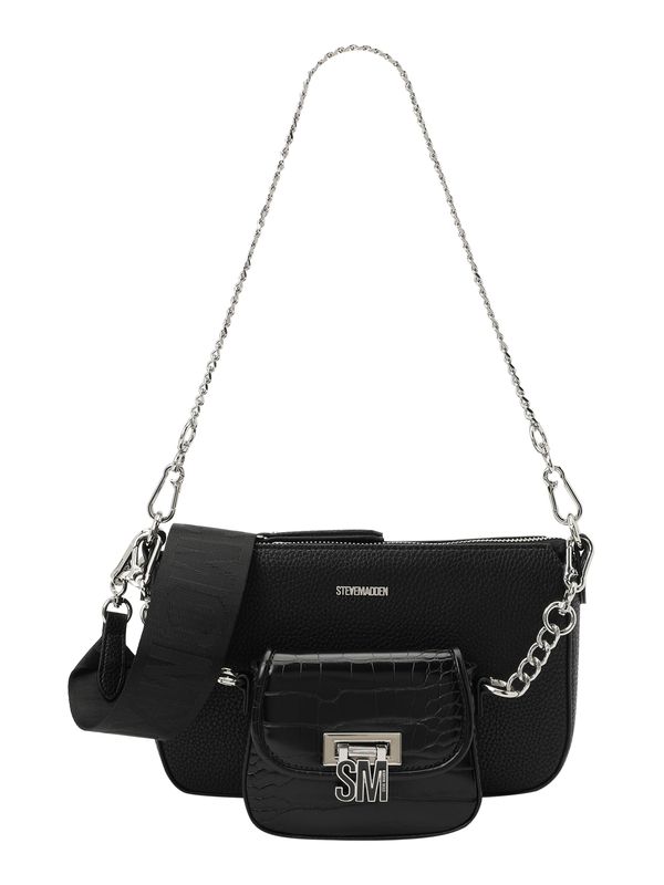 STEVE MADDEN STEVE MADDEN Ručna torbica 'Bnaim'  crna / srebro