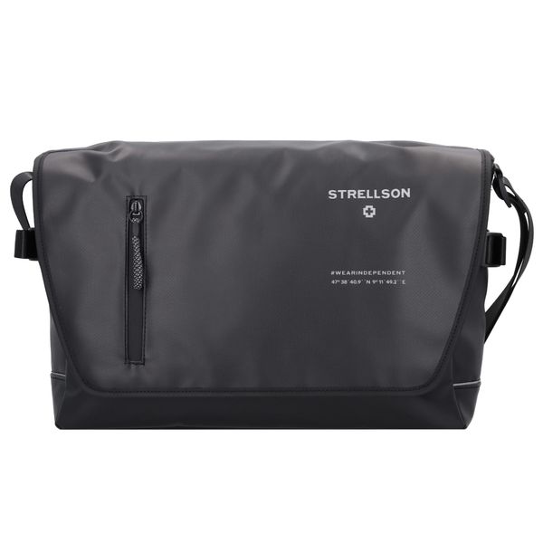STRELLSON STRELLSON Messenger torba preko ramena 'Stockwell 2.0 Dorian'  crna / bijela