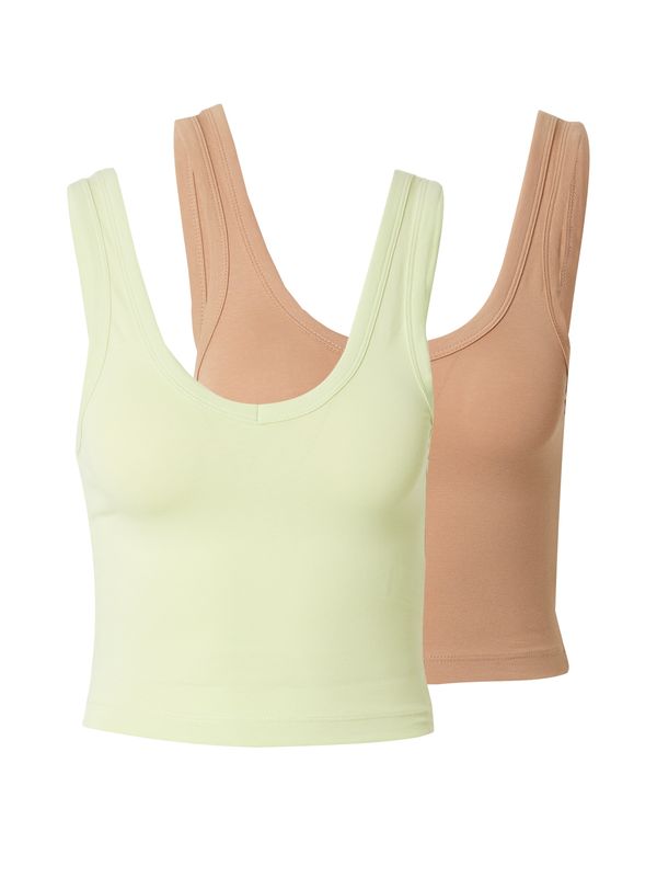 STUDIO SELECT STUDIO SELECT Top 'Pina'  boja devine dlake (camel) / pastelno zelena