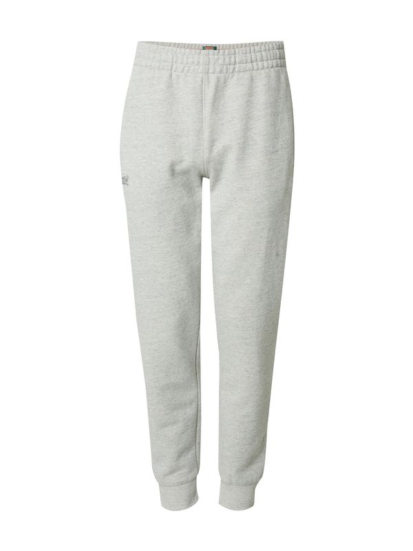 Superdry Superdry Hlače 'ESSENTIAL'  srebrno siva / svijetlosiva / crna