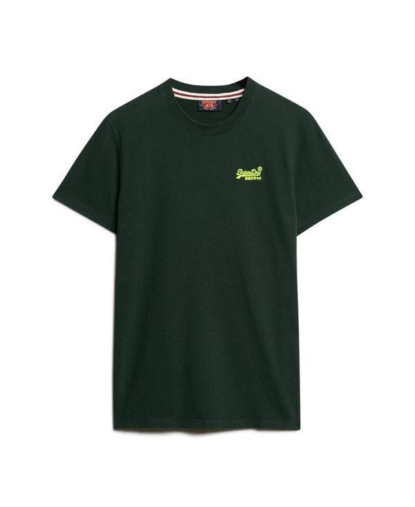 Superdry Superdry Majica 'Essential'  tamo žuta / tamo siva