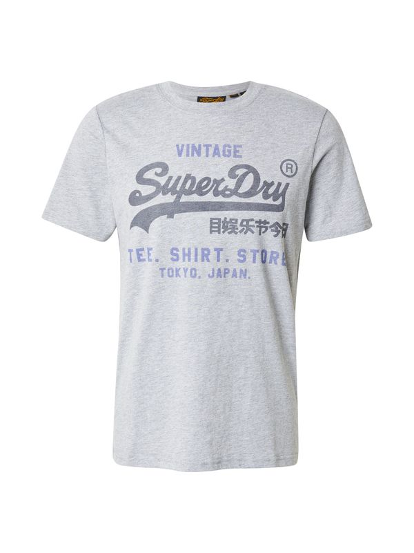 Superdry Superdry Majica 'Heritage'  plava / siva / antracit siva