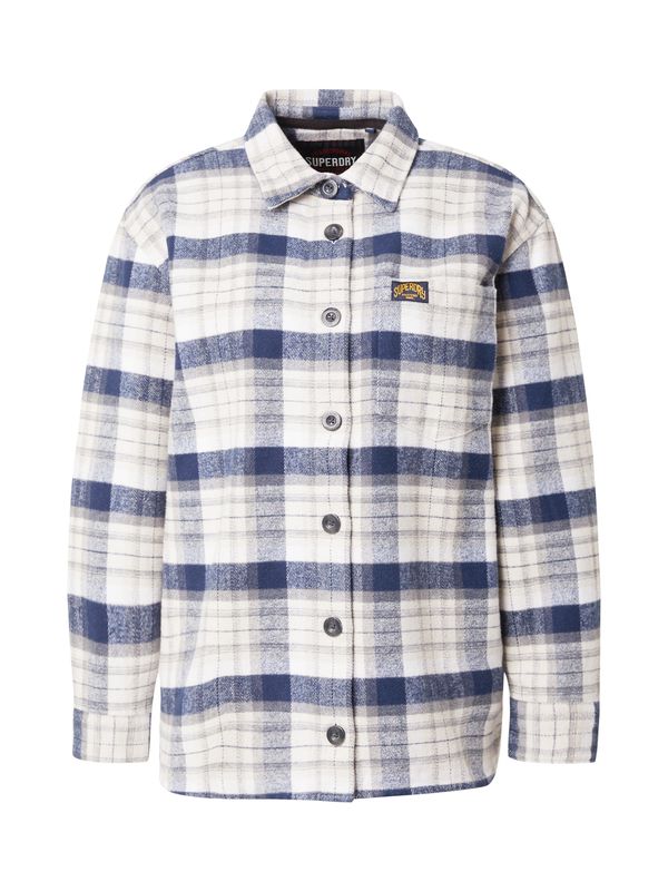 Superdry Superdry Prijelazna jakna  tamno plava / siva / bijela