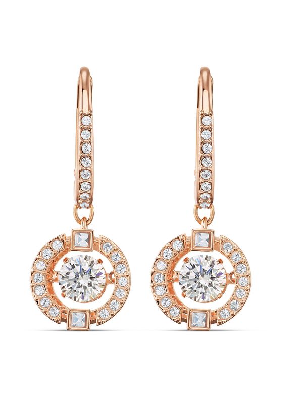 Swarovski Swarovski Naušnice  rozo zlatna / prozirna