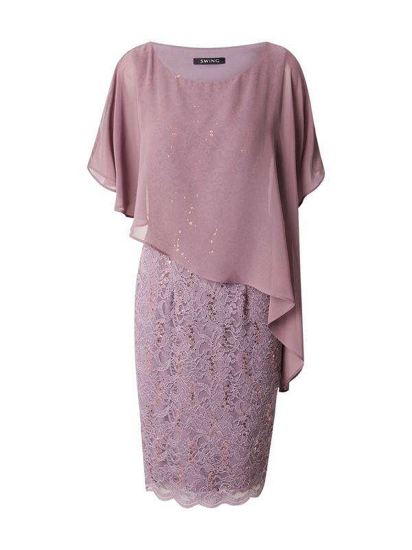 SWING SWING Koktel haljina  sivkasto ljubičasta (mauve)
