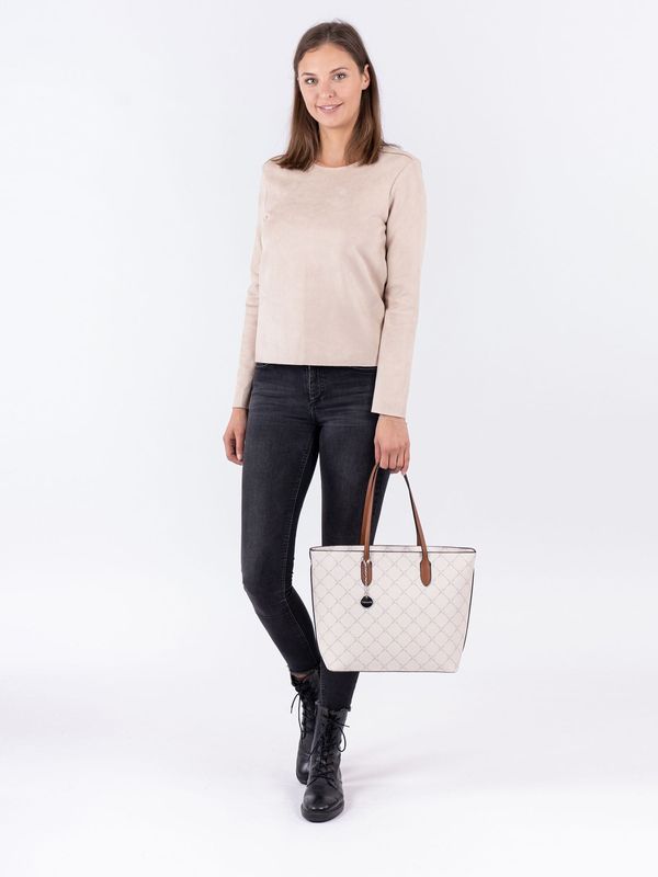 TAMARIS TAMARIS Shopper torba 'Anastasia'  konjak / prljavo bijela