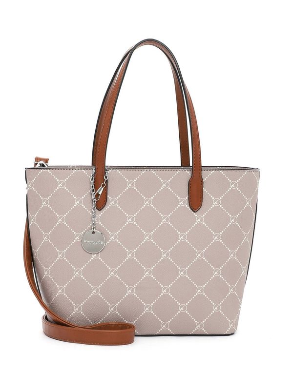 TAMARIS TAMARIS Shopper torba 'Anastasia'  tamno bež / karamela / bijela