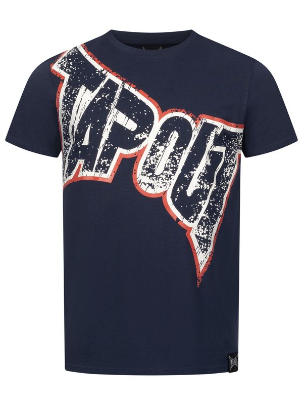 Tapout Tapout Majica 'BERNARDINO'  mornarsko plava / krvavo crvena / bijela