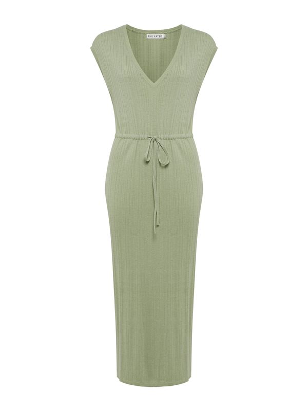 The Fated The Fated Haljina 'CENTURY KNIT DRESS'  zelena