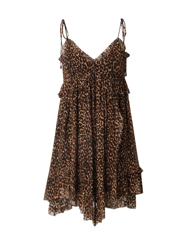 The Kooples The Kooples Haljina  smeđa / cappuccino / crna