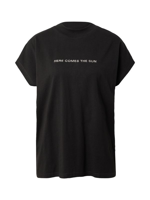 Thinking MU Thinking MU Majica 'Here Comes The Sun'  crna / bijela