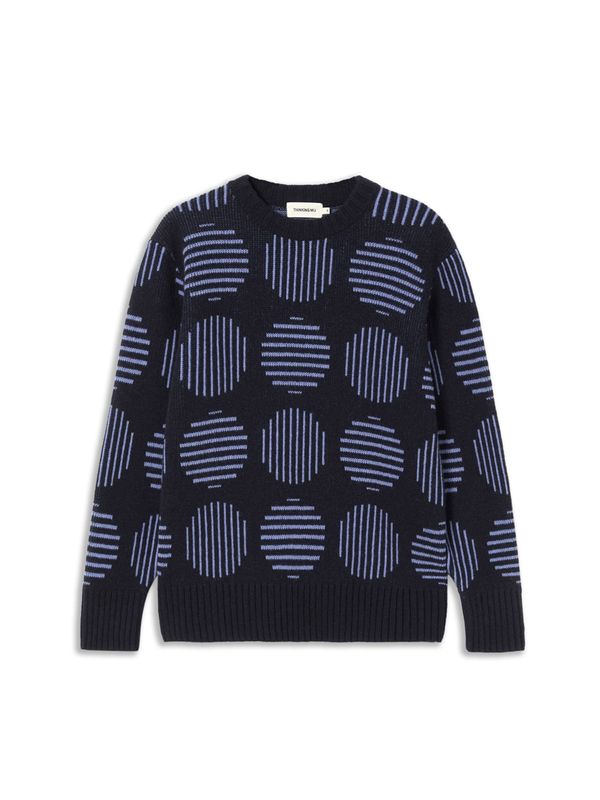 Thinking MU Thinking MU Sweater majica 'Khem'  mornarsko plava / plavi traper