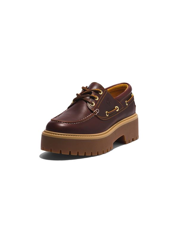 TIMBERLAND TIMBERLAND Cipele na vezanje 'Stone Street 3 Eye'  smeđa / karamela / tamno smeđa
