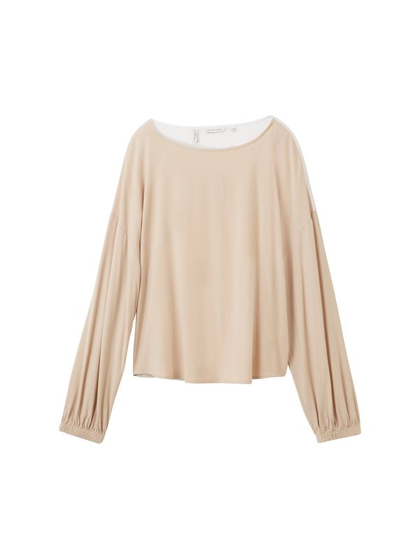 TOM TAILOR TOM TAILOR Bluza  boja pijeska / svijetlosmeđa