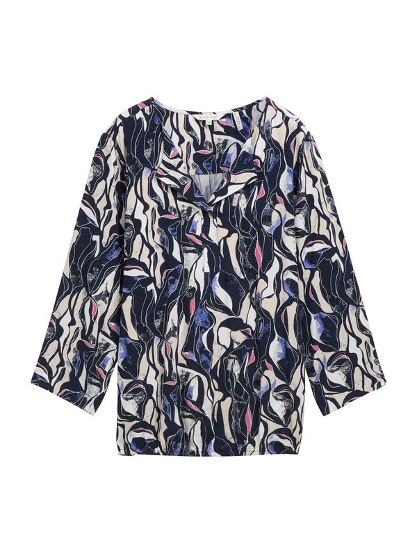 TOM TAILOR TOM TAILOR Bluza  plava / tamno plava / roza / prljavo bijela