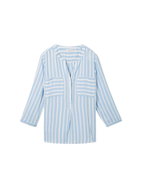 TOM TAILOR TOM TAILOR Bluza  svijetloplava / bijela