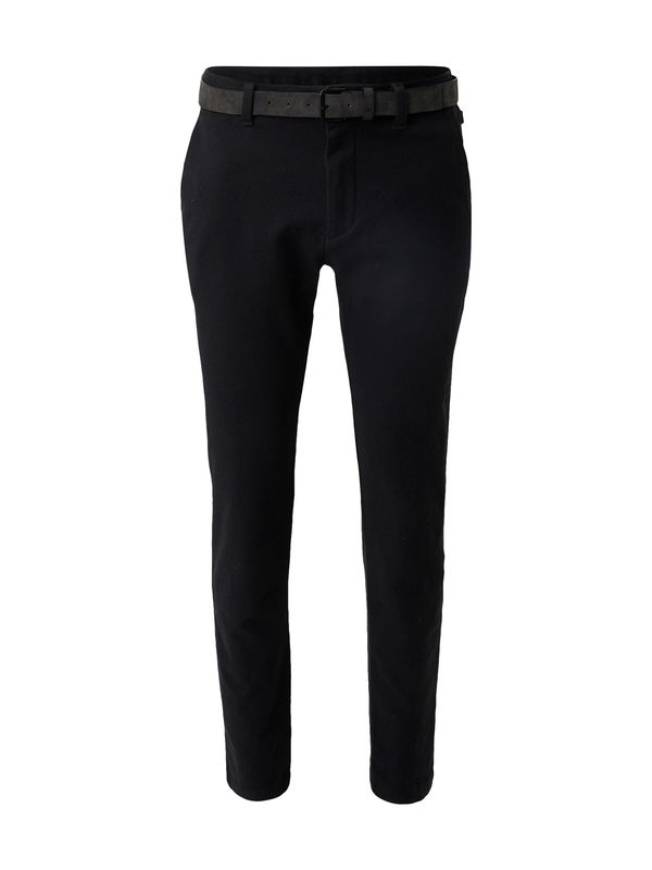 TOM TAILOR TOM TAILOR Chino hlače 'Travis'  crna