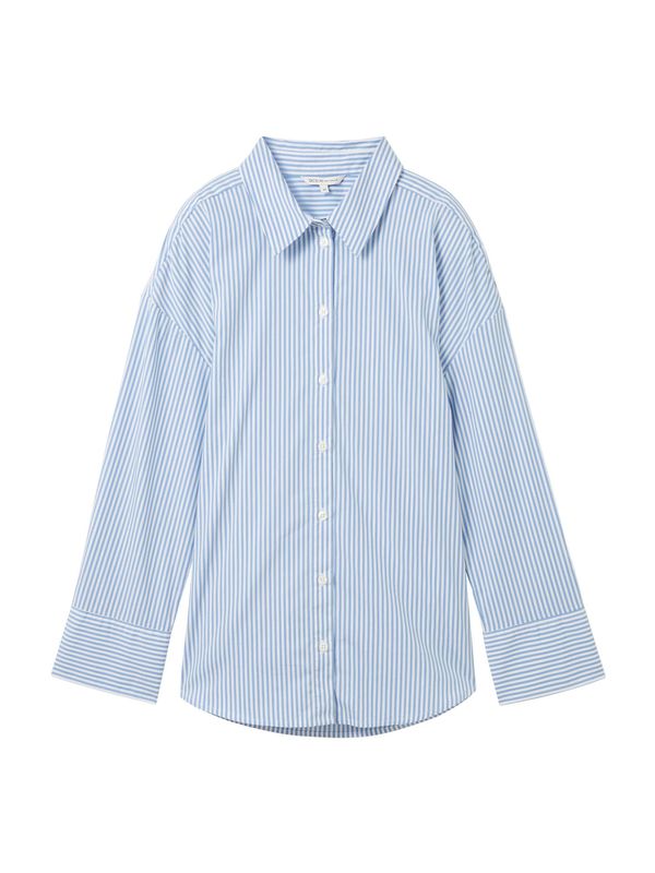 TOM TAILOR DENIM TOM TAILOR DENIM Bluza  plava / bijela