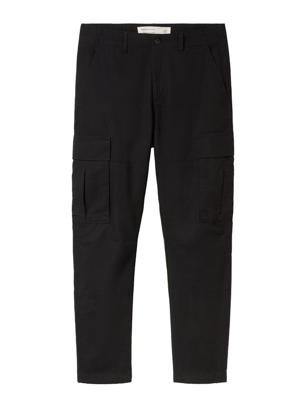 TOM TAILOR DENIM TOM TAILOR DENIM Cargo hlače  crna