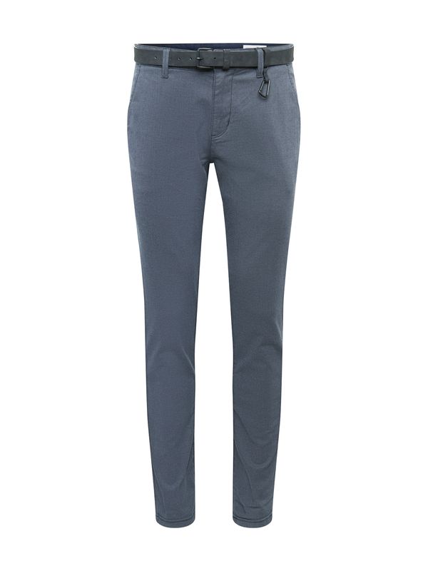 TOM TAILOR DENIM TOM TAILOR DENIM Chino hlače  antracit siva / bijela